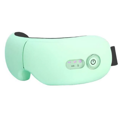 Belro Smart Eye Massager with ergonomic design, displaying adjustable straps and control buttons for relaxing eye massage.
