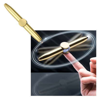 Belro Fidget Spinner Pen with a sleek design, combining a spinning fidget toy and a ballpoint pen for stress relief and writing.