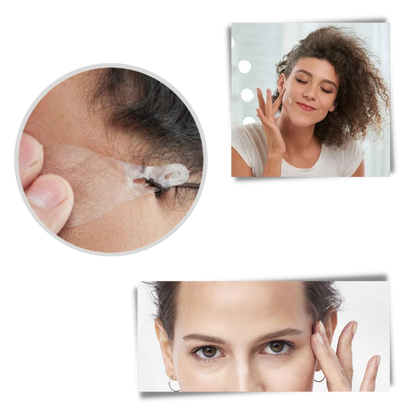 Belro Invisible Face-Lift Stickers for beauty and makeup, showing clear adhesive strips designed to lift and contour the face.