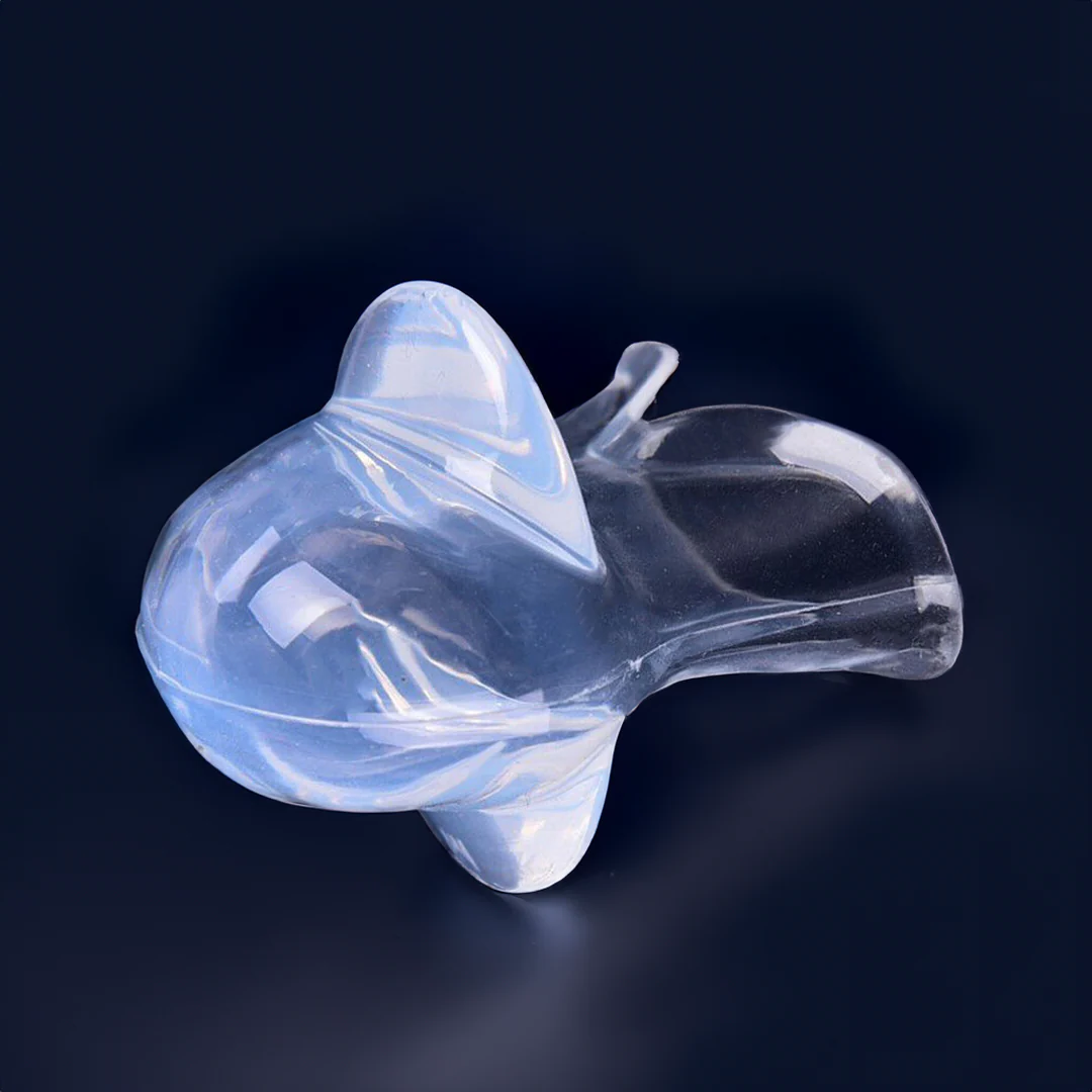 Belro silicone anti-snoring tongue device for sleep aid, showing the flexible, mouth-safe design on a white background.