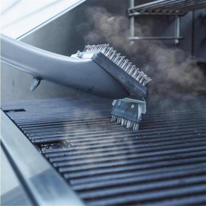 Belro BBQ steam cleaning brush with bristles for grilling and outdoor kitchen cleaning, ideal for deep cleaning barbecue grills.