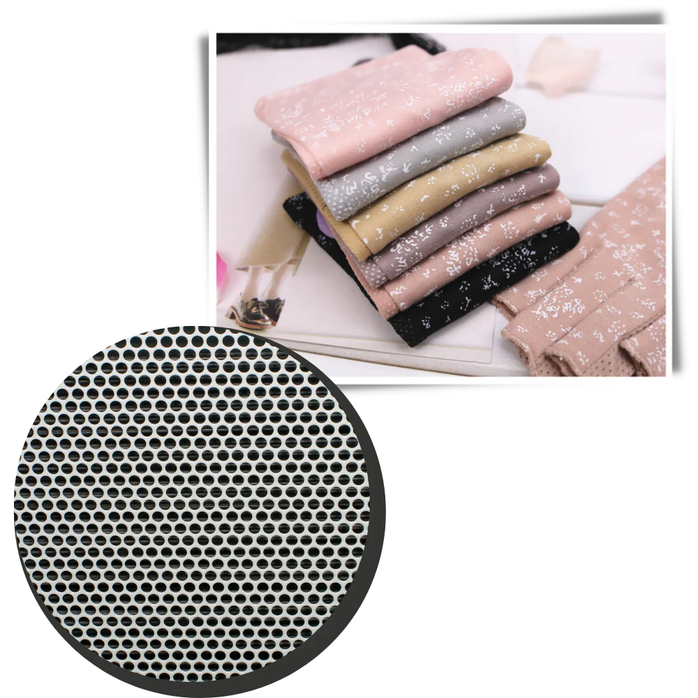 Belro UV-protective cotton gloves, stylish accessories with comfortable fit and sun protection, displayed on a plain background.