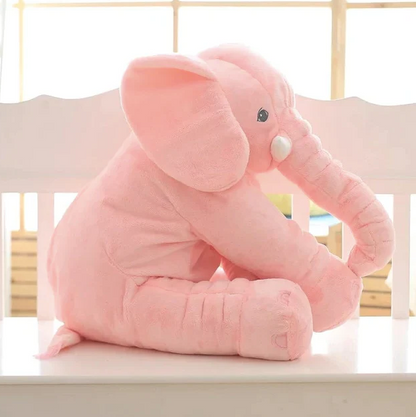Soft baby elephant cuddle pillow by Belro, plush and adorable, designed for comfort and decorative use in children's spaces.