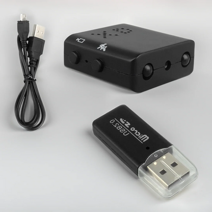 Belro Micro HD Video Camera with Audio, compact camcorder with lens and microphone for high-quality video recording.