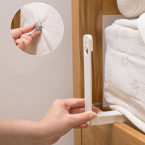 Belro Bed Sheet Grippers Clip Set securing bed sheets to prevent slipping in home and garden bedding.