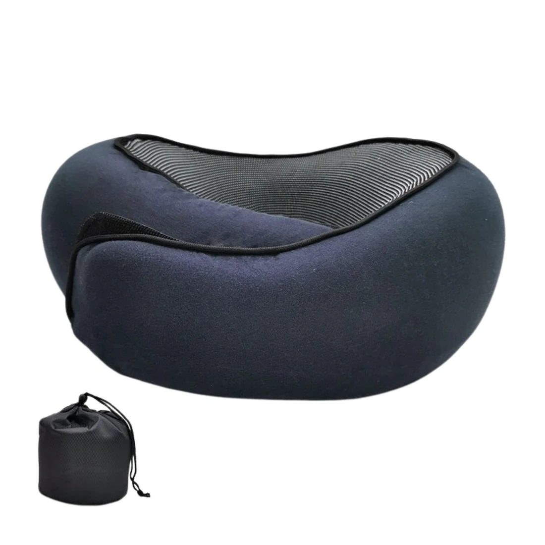 Belro travel neck pillow in soft fabric, designed for comfort during trips, shaped to support the neck and improve rest.