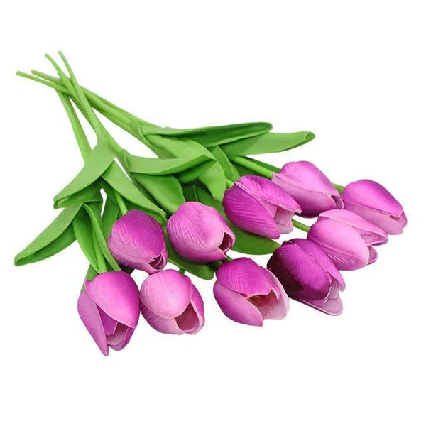 Pair of men's Belro clothing with 10x artificial tulip flowers for decorative or styling purposes.