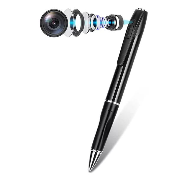 Belro Mini Camera Pen with 1080P video recording, digital voice recorder, wearable body micro cam for security and conferences
