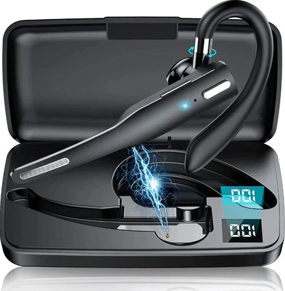 Belro Trucker Dual Mic Wireless Bluetooth 5.1 noise-canceling headset with earpiece and microphone for clear audio.