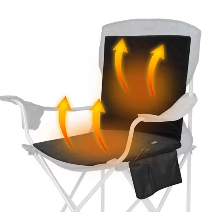 Belro foldable heated seat cushion with 3-level temperature control, soft fabric cover, designed for pain relief and comfort.