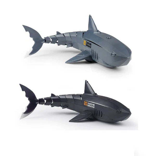 Belro RC Shark submarine toy with remote control, electric rechargeable water toy, featuring a realistic shark design.