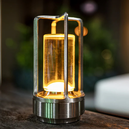 Belro crystal lantern night light with intricate glass design and LED illumination for ambient lighting.