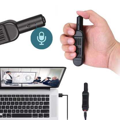 Belro mini pen camera with black body and clip, compact electronic camcorder for discreet recording.