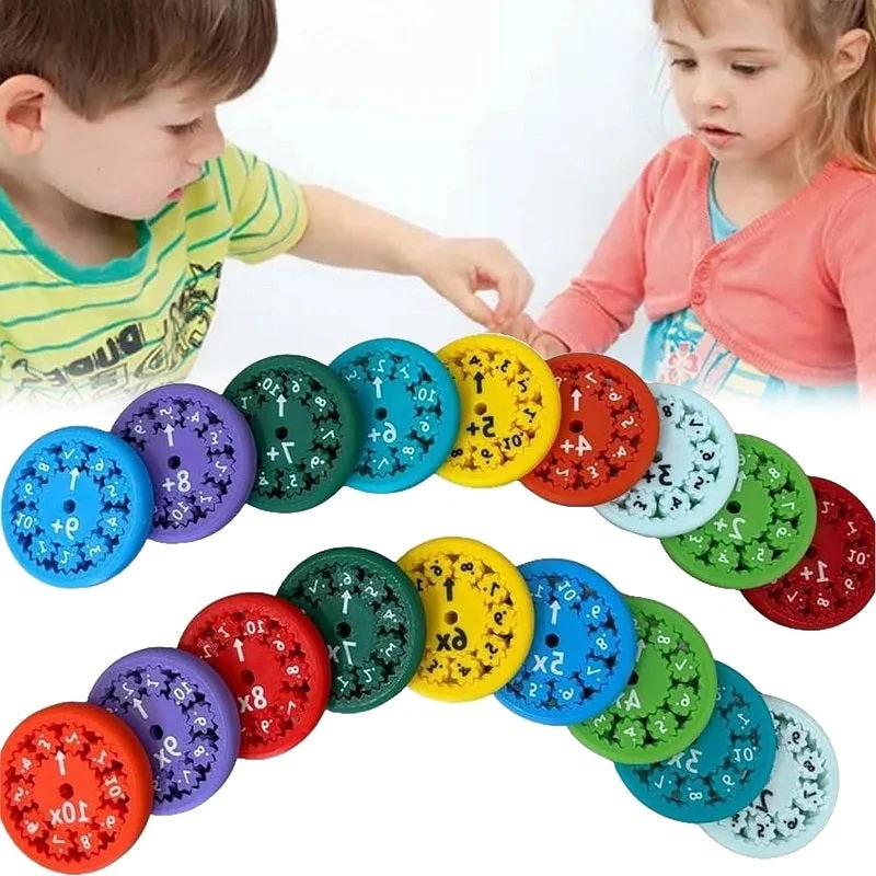Belro Math Facts Fidget Spinner toy with colorful spinning blades, designed for fun and learning in toys and games.