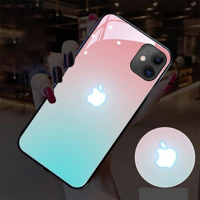 Belro LED glowing iPhone case with illuminated edges, designed to protect and style your iPhone with vibrant light effects.