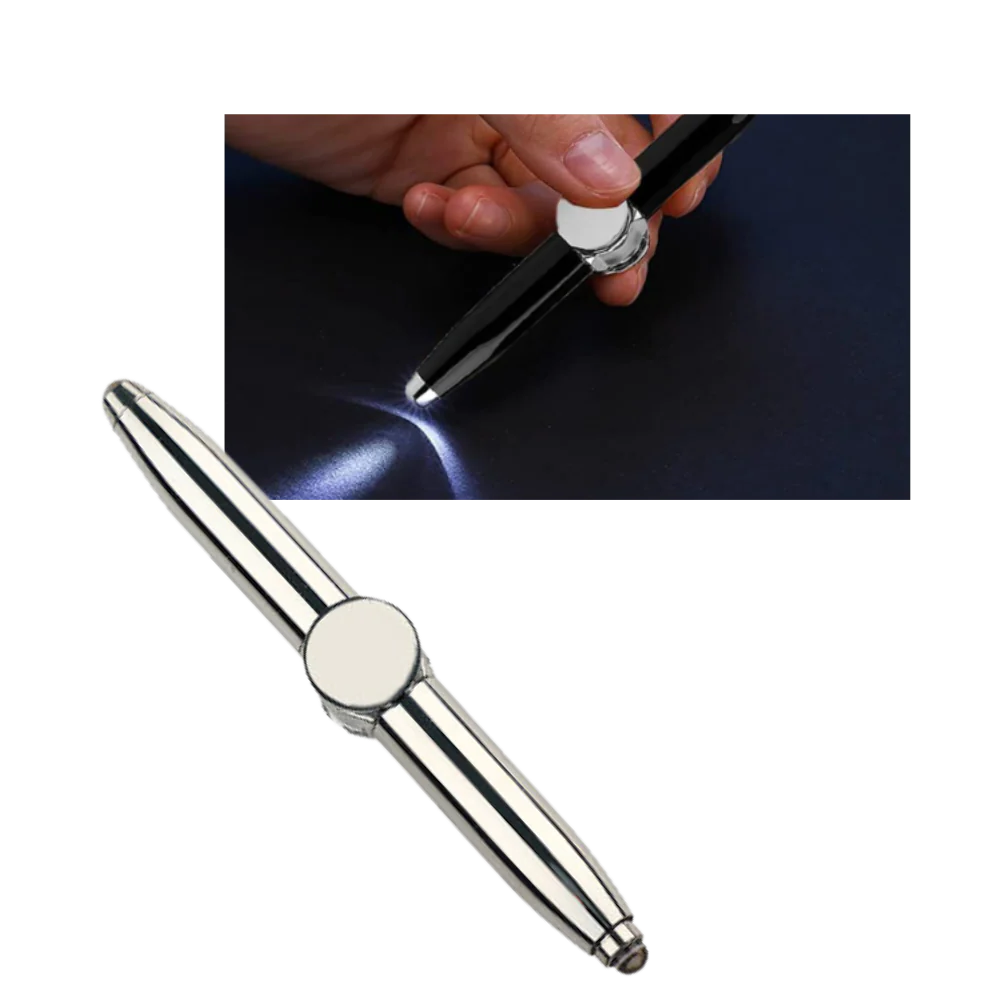 Belro Fidget Spinner Pen with sleek design, combines a spinning fidget toy and a writing pen for stress relief and fun.