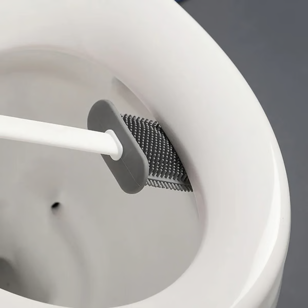 Belro wall-mounted toilet brush and plunger set with modern, space-saving design for bathroom cleaning.