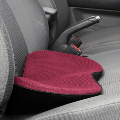Belro car seat cushion for shorter drivers providing back support and comfort in a health and beauty back brace.