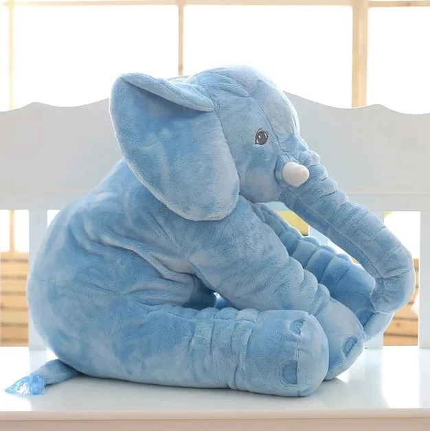 Soft baby elephant cuddle pillow by Belro, featuring plush fabric and adorable elephant design, perfect for cozy comfort.
