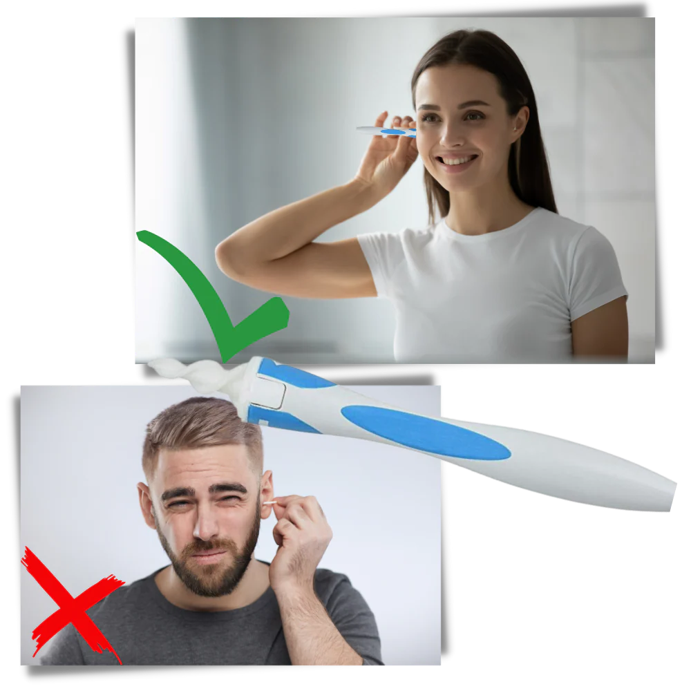Belro silicone spiral ear cleaner tool, health and beauty product with flexible spiral design for safe ear cleaning.