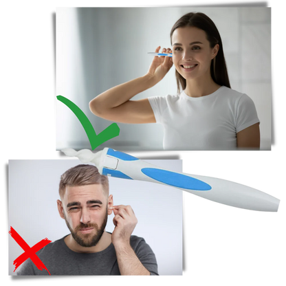 Belro silicone spiral ear cleaner tool, health and beauty product with flexible spiral design for safe ear cleaning.