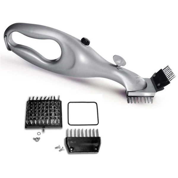 Belro BBQ steam cleaning brush for kitchen and grilling, with bristles and handle for easy cleaning of BBQ grills and cookware.
