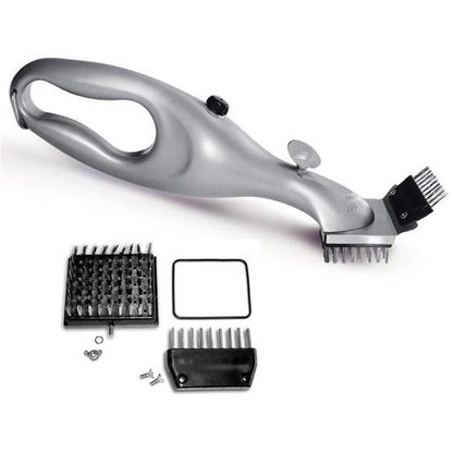Belro BBQ steam cleaning brush for kitchen and grilling, with bristles and handle for easy cleaning of BBQ grills and cookware.