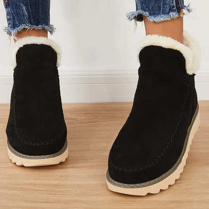 Belro winter ankle boots with faux fur lining and sturdy soles, perfect for cold weather and outdoor wear.