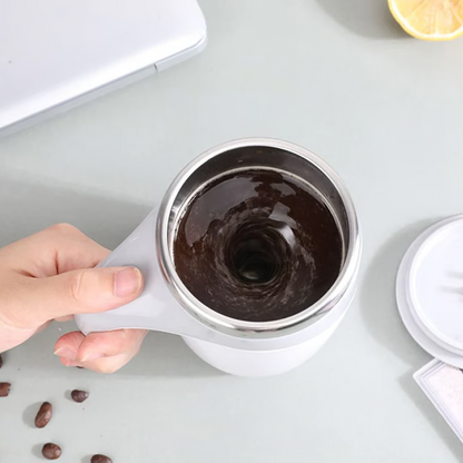 Belro automatic self-stirring magnetic coffee cup with sleek design and touch control, ideal for home or office use.