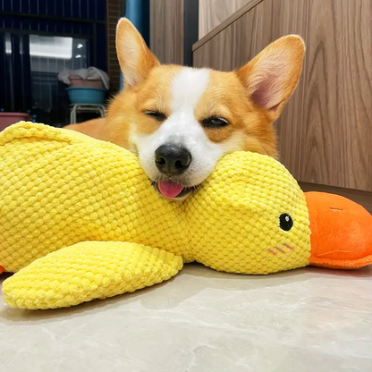 Belro calming durable duck dog toy for pets, made of sturdy material, designed to soothe and entertain dogs.