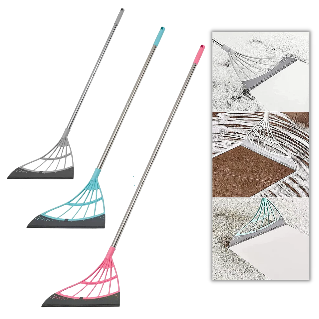 Belro telescopic rubber sweeper tool with adjustable handle, ideal for cleaning and sweeping tasks in tools and hardware applications.