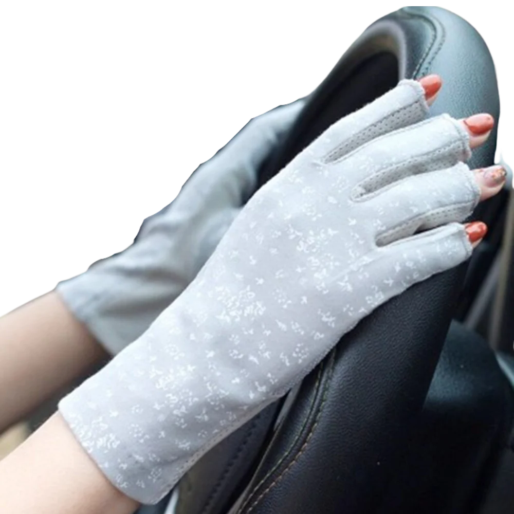 Belro UV-protective cotton gloves, stylish accessories with soft fabric and full hand coverage for sun protection.