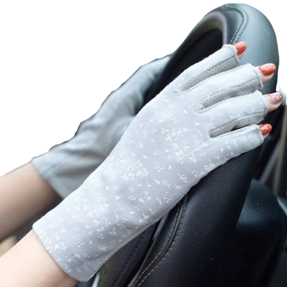 Belro UV-protective cotton gloves, stylish accessories with soft fabric and full hand coverage for sun protection.