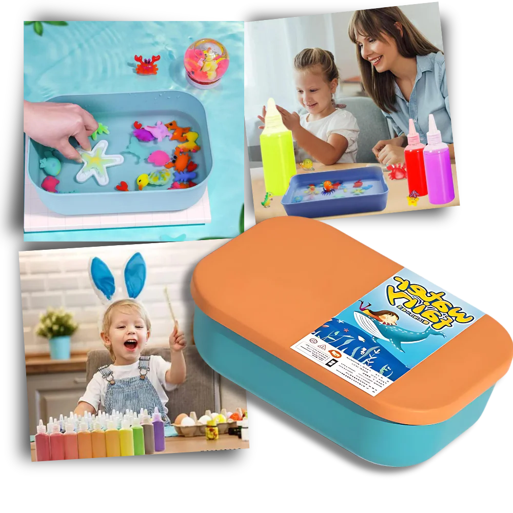 Belro Safe Educational Magic Water Elf Kit toy for kids, featuring colorful elf characters and water-based educational play.