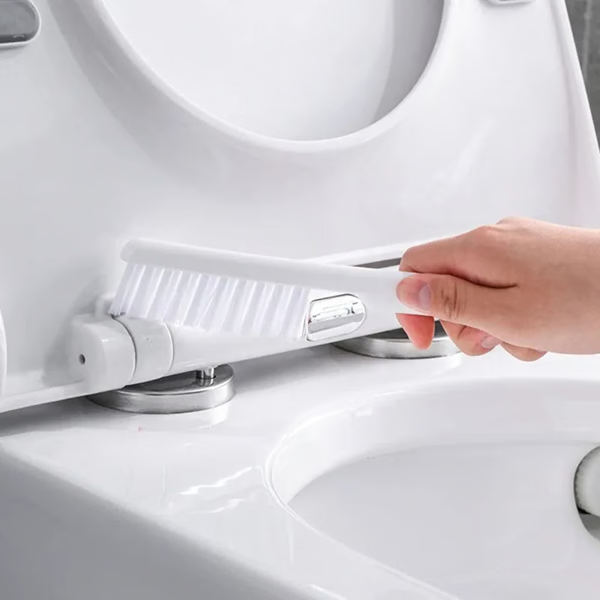 Belro wall-mounted toilet brush and plunger set with a modern, space-saving design, shown in a sleek, compact bathroom setup.
