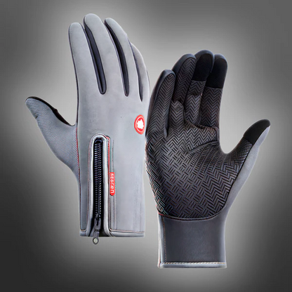 Belro waterproof winter gloves in black, insulated and warm, designed for cold weather outdoor activities.