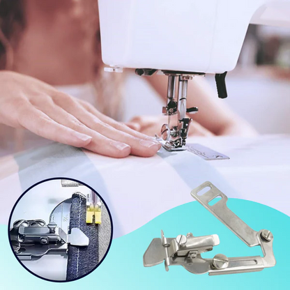 Belro sewing machine presser foot for clothing, designed for men, used for precise stitching and garment construction.