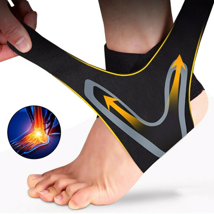 Belro Plantar Ankle X Wrap Brace Support Compression Sleeve with adjustable straps and ergonomic design for ankle stability.