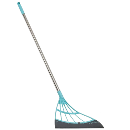 Belro telescopic rubber sweeper tool for cleaning, with adjustable handle and durable rubber head, designed for versatile surface cleaning.
