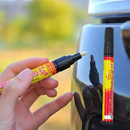 Belro car scratch removal pen shown with black and silver design, ideal for quick scratch repairs on vehicles.