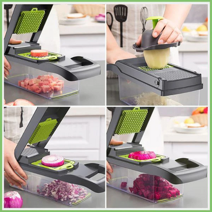 Belro multifunctional vegetable cutter with stainless steel blades and adjustable settings for efficient kitchen prep.