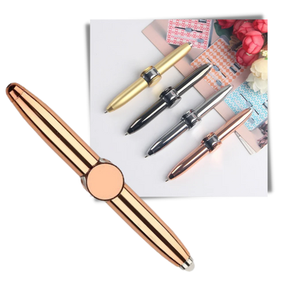Belro Fidget Spinner Pen, a versatile toy and writing instrument with spinning and pen features, shown in close-up.
