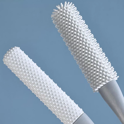 Gray Belro Toe Gap Cleaning Brush with long handle and anti-itch brush for foot hygiene and skin care.