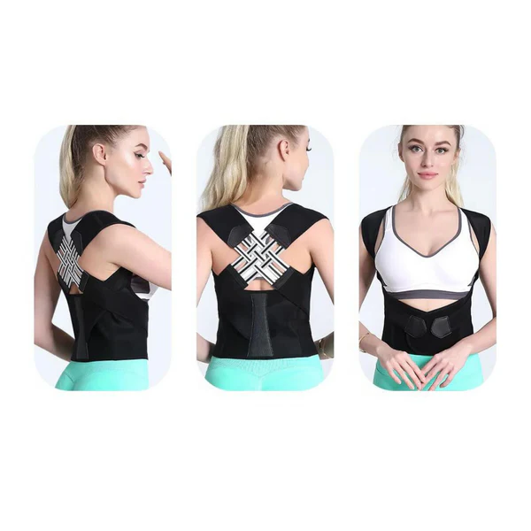 Belro posture correction suspenders supporting back posture and alleviating pain with adjustable straps and comfortable design.