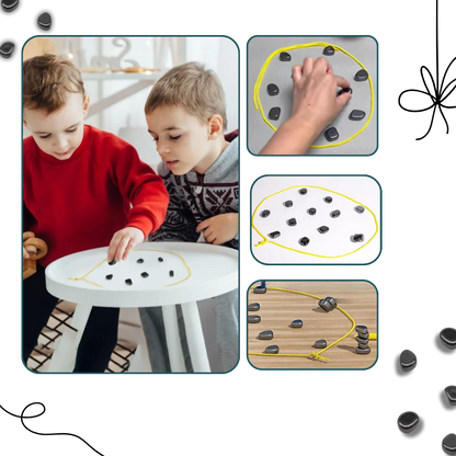 Magnetic chess game by Belro featuring black and white chess pieces on a game board for strategic play.