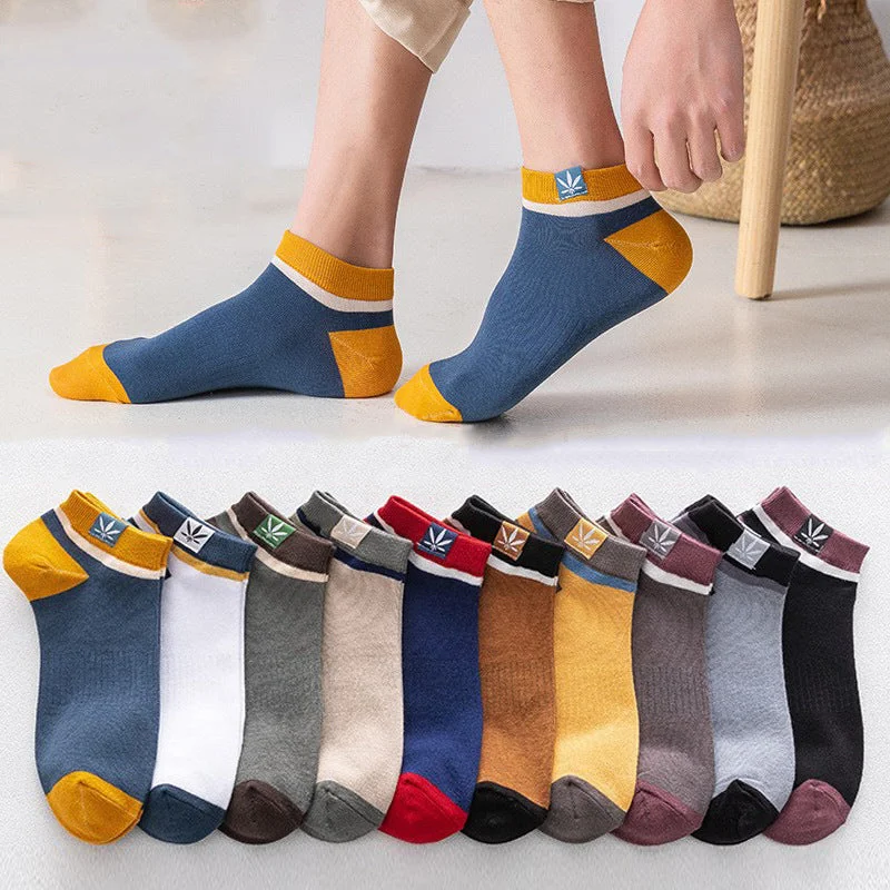 20 pairs of Belro men's casual thin cotton ankle socks, low cut, sweat-wicking, and breathable for everyday wear.