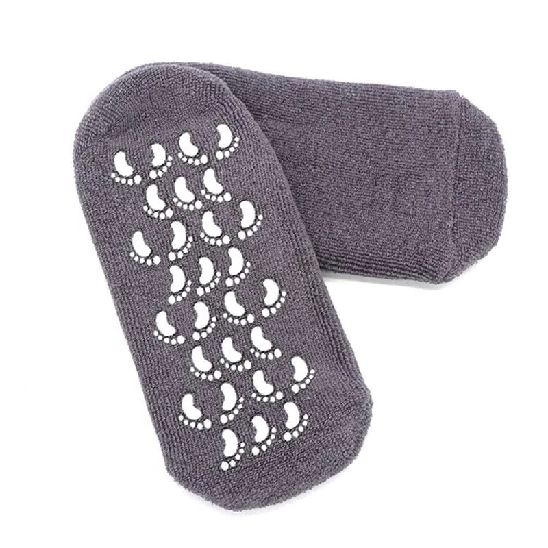 Belro moisturizing socks with spa gel lining for softening and hydrating skin during foot care treatments.