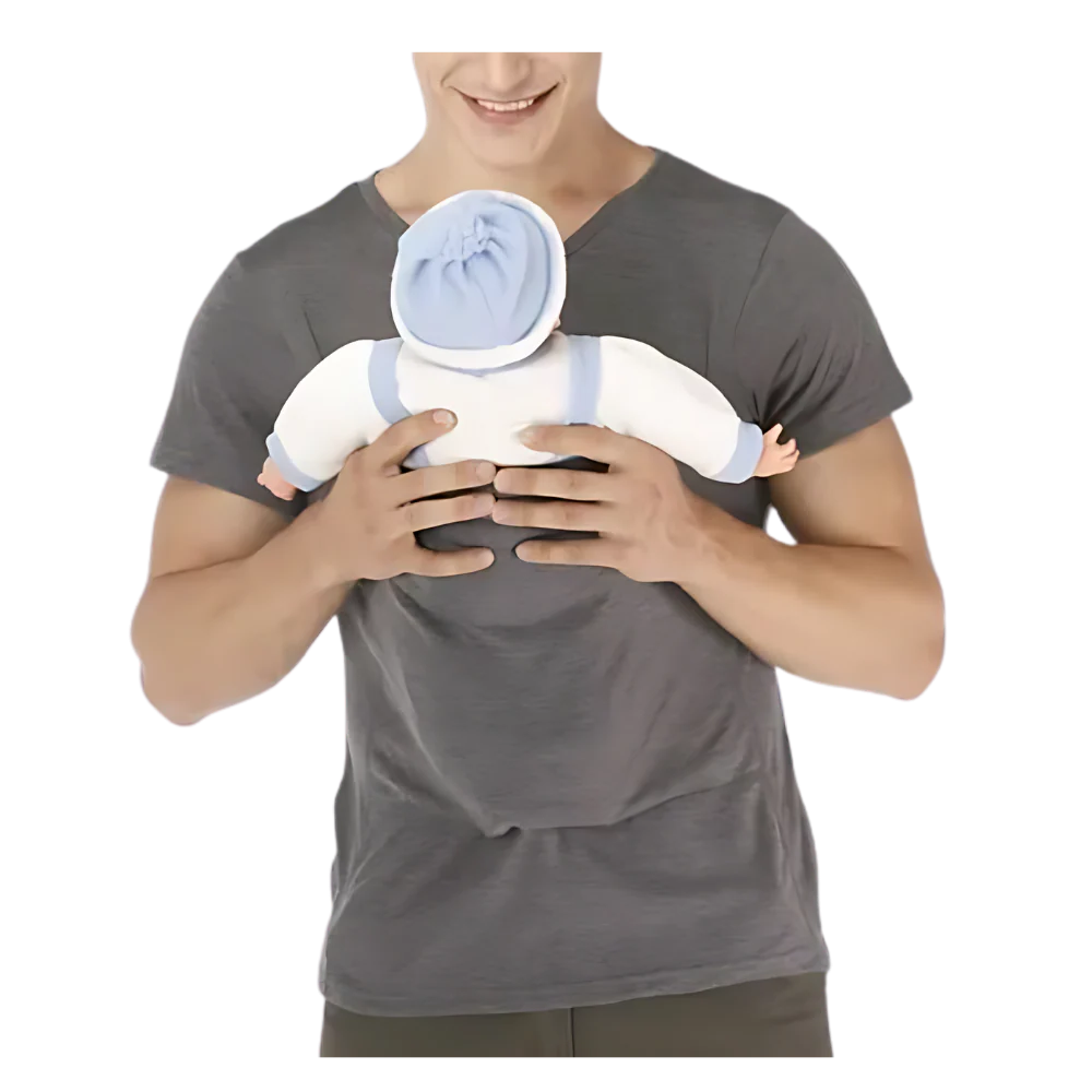Belro ergonomic fashionable kangaroo T-shirt featuring a stylish design and comfortable fit, shown on a model.