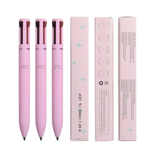 Belro 4-in-1 makeup pencil for lips, featuring multiple color options and a sleek design, ideal for versatile lip makeup application.