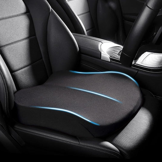 Belro adult car seat booster for sports and outdoors, shown in a safe, supportive position with upholstery and adjustable straps.